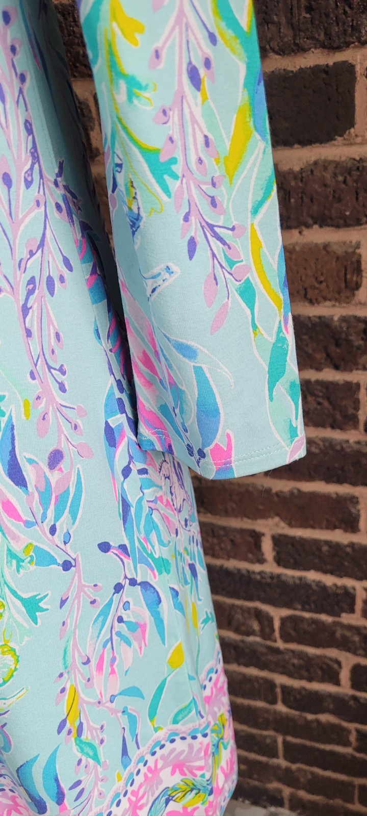 Lilly Pulitzer Womens Ophelia Blue Oasis Swing Dress Size XXS