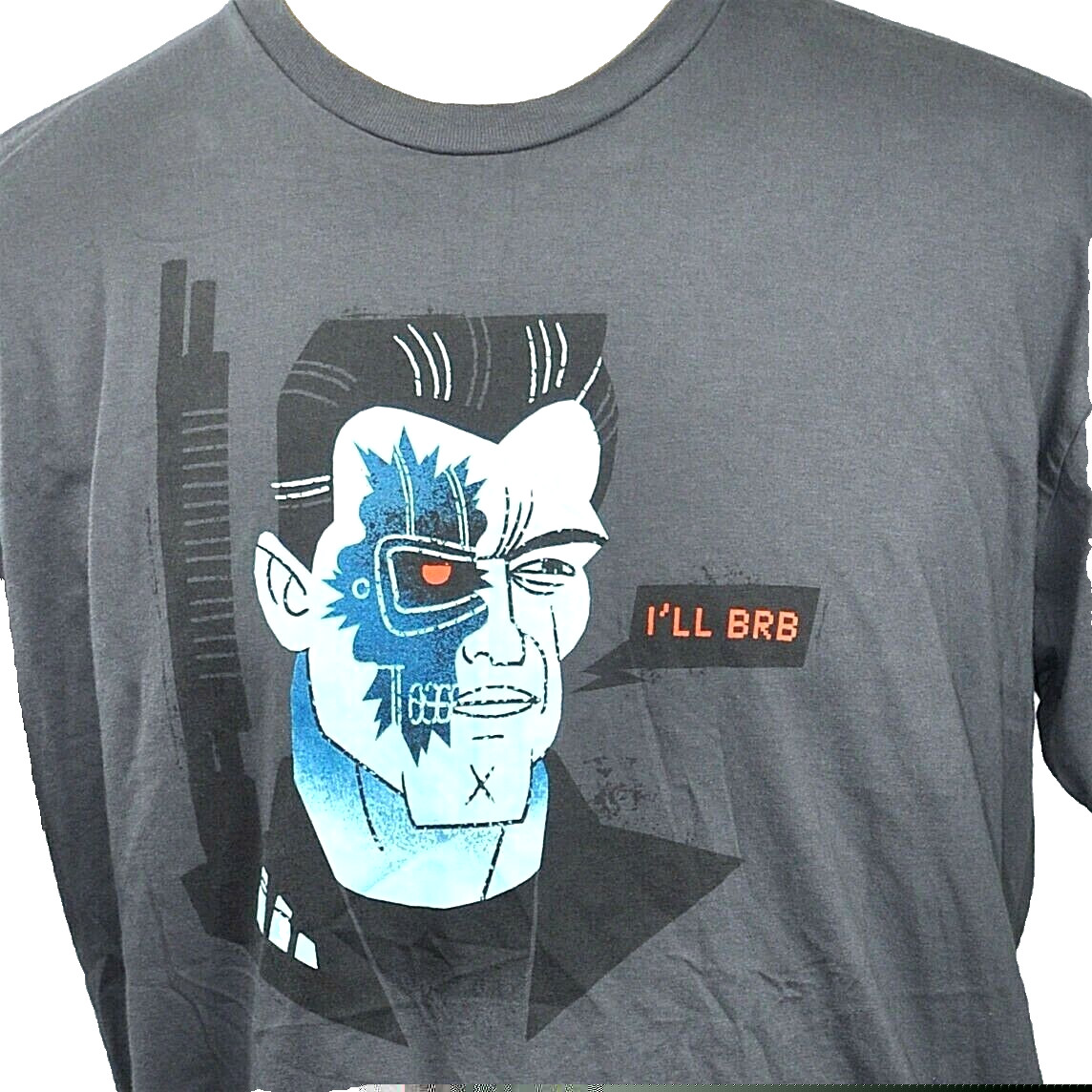 The Terminator Textinator Mens T-shirt size XL Text Spoof Woot 2009 BRB SMS