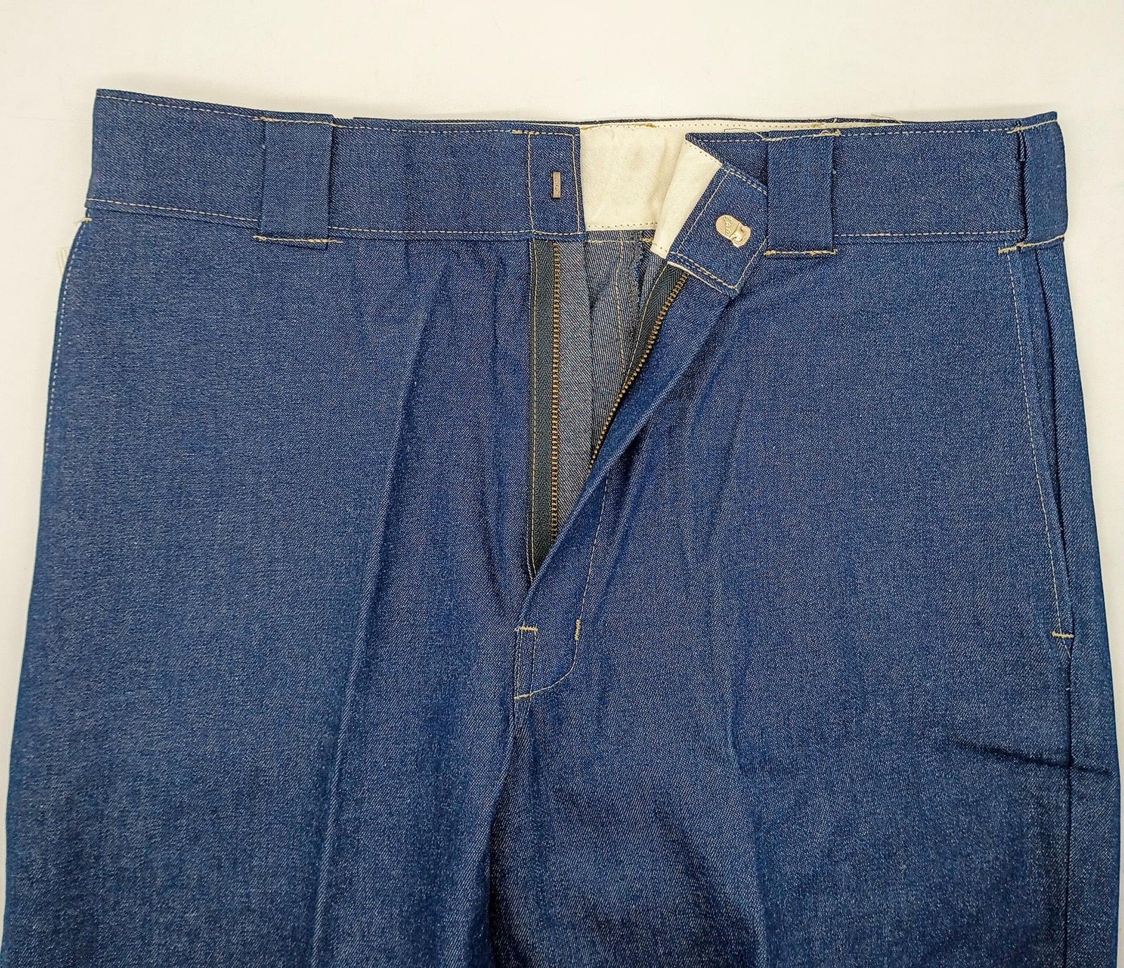 Dickies Men’s Original 874 Blue Denim Work Pants Jeans, 38W x 30L