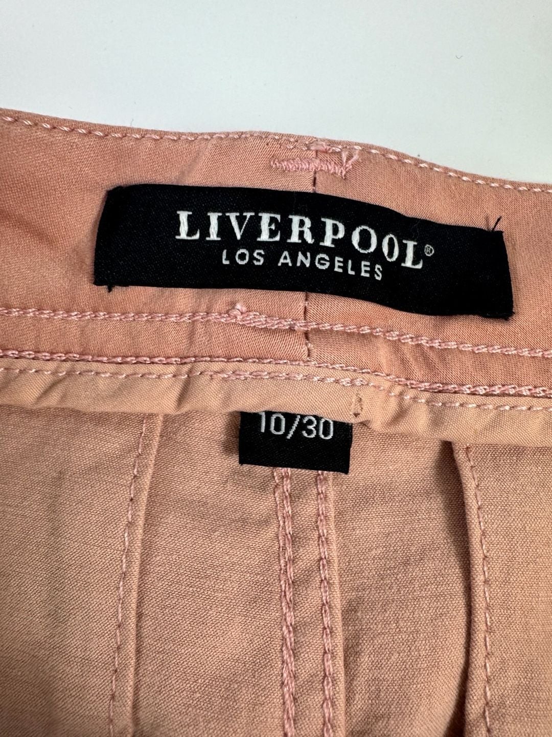 Liverpool Los Angeles Women’s Pink Cotton Blend Chino Shorts