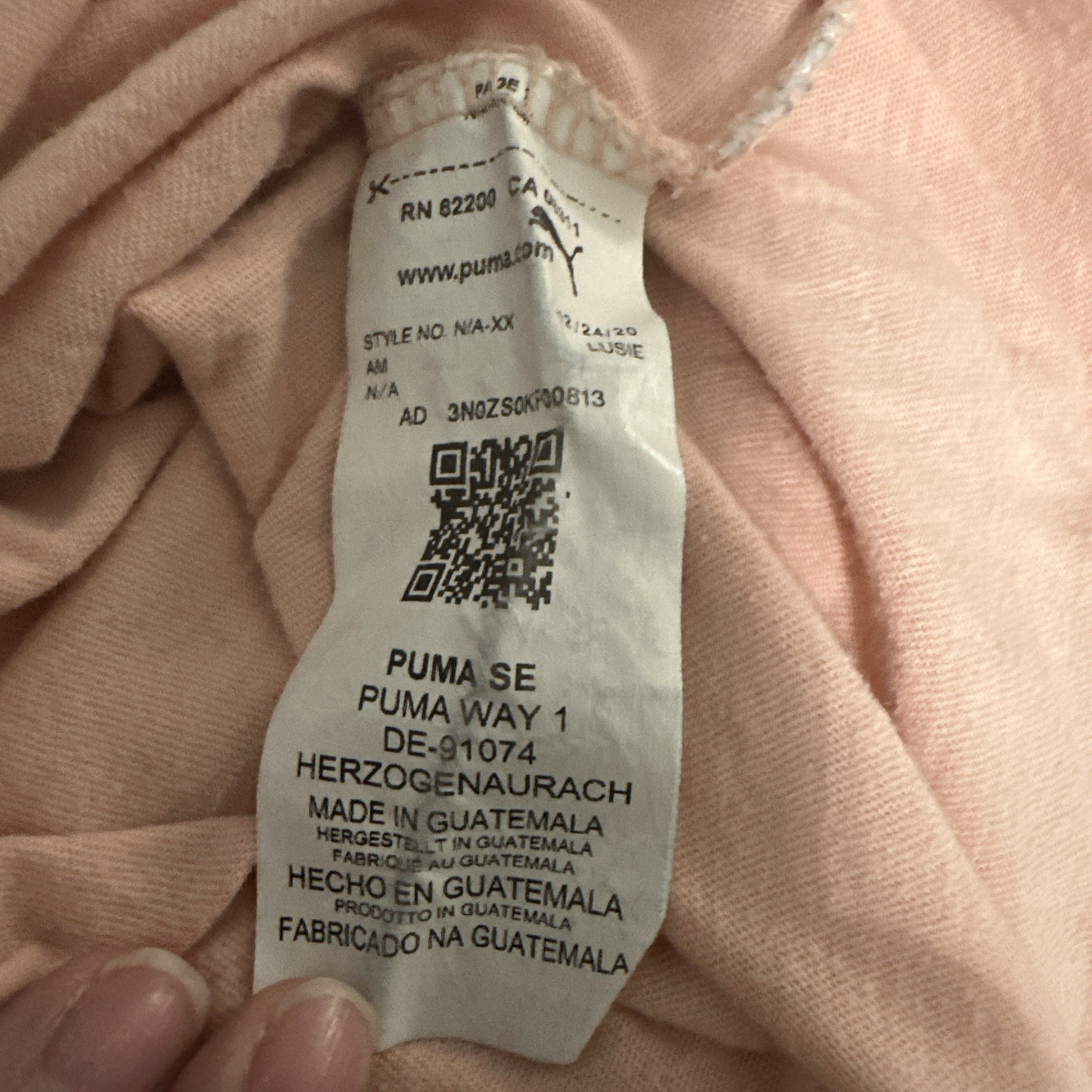 Puma Women’s XL Tee Shirt Pink Short Sleeve Trendy Stylish Top Athletic