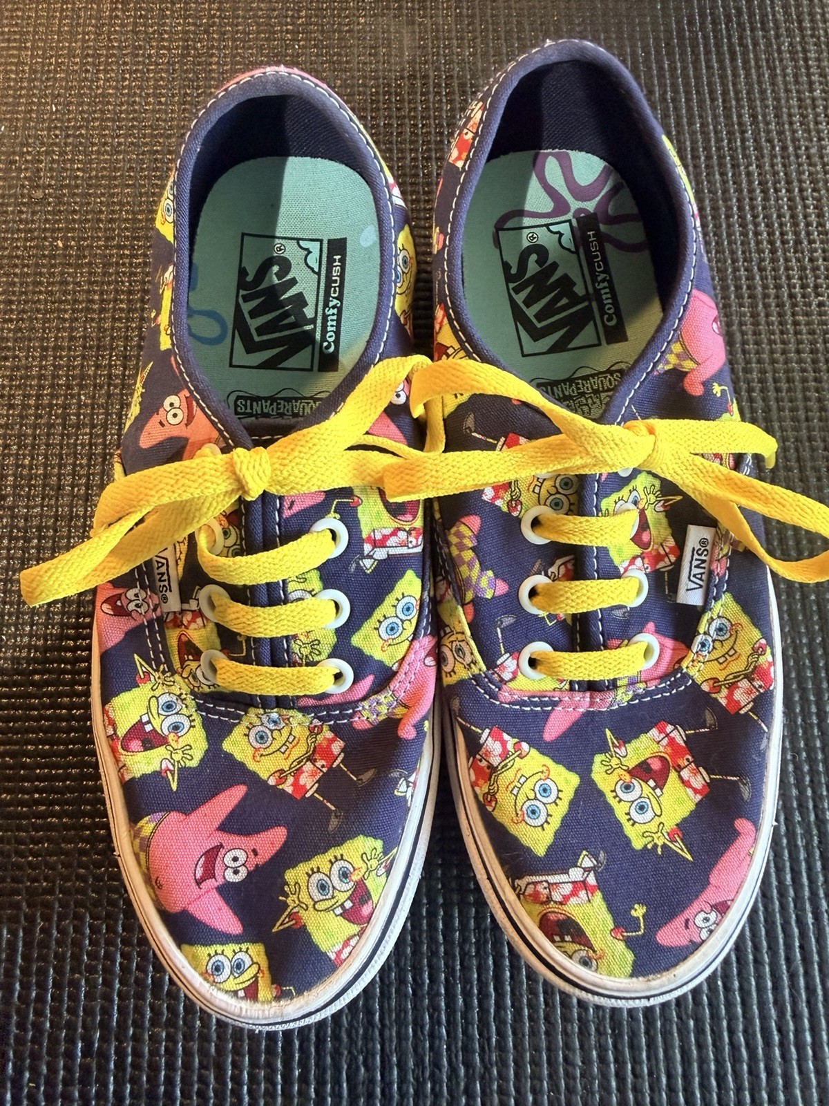 Vans x SpongeBob SquarePants ComfyCush Authentic Shoes Women’s 6 Men’s 4.5 Rare