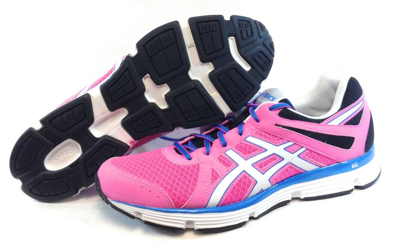 Womens Asics Gel Invasion T3A5Q 3501 Pink White Black Blue Sneakers Shoes