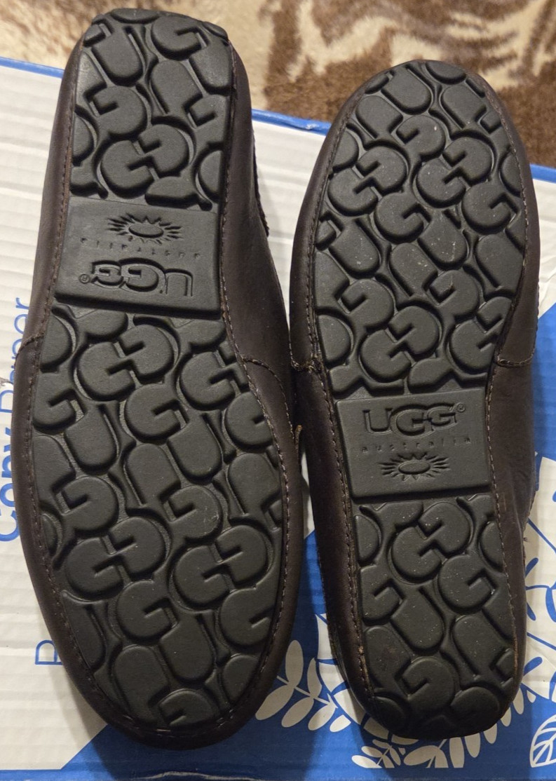 Ugg Australia Leather Outdoor Slipper Shearling lined Men’s US 10 UK 9