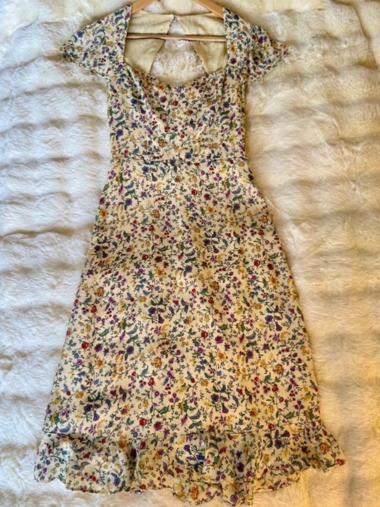 Reformation Rosi Midi Dress In Yasmine, brand new, never worn, no flaws.