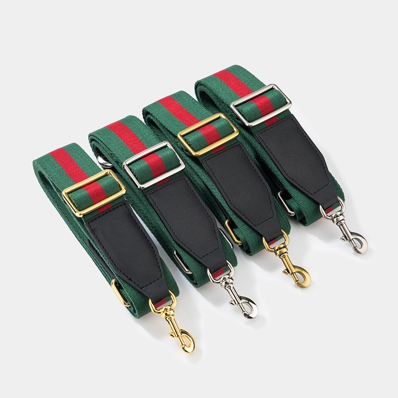 New GG replacement Crossbody Shoulder Strap Green Navy Red Web Canvas Black