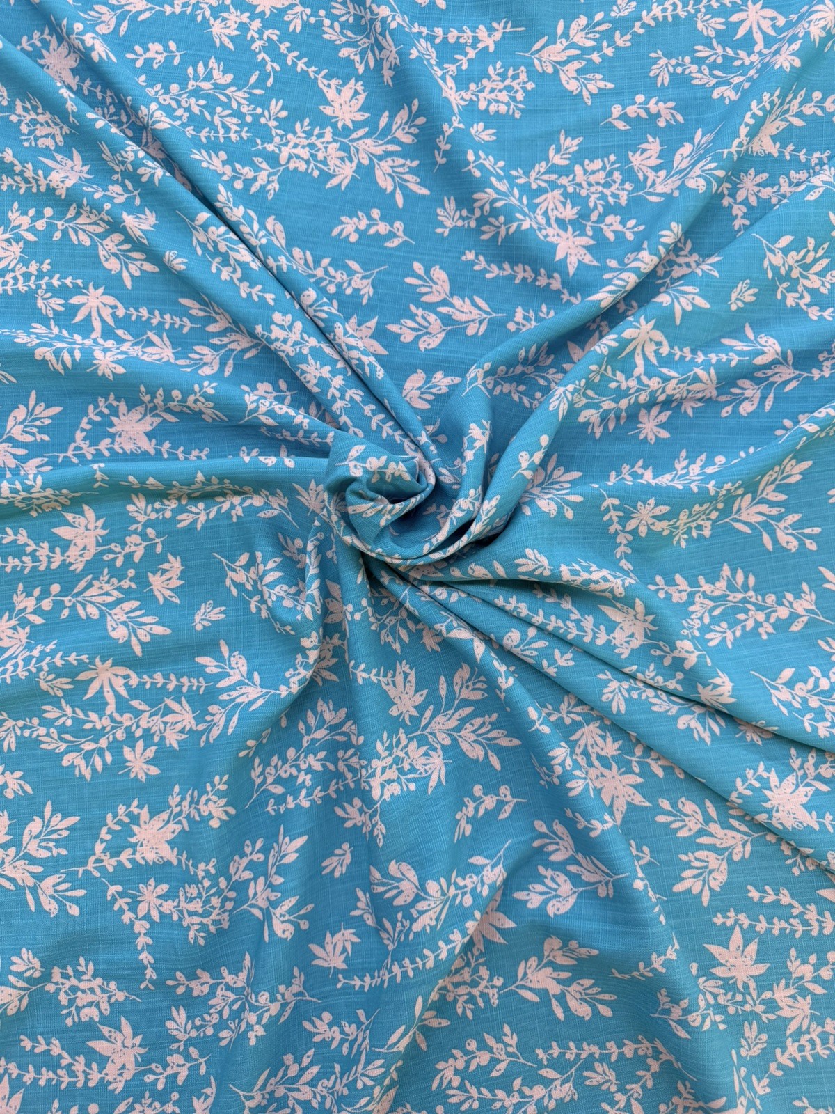 Rayon Slub Print Fabric By The Yard