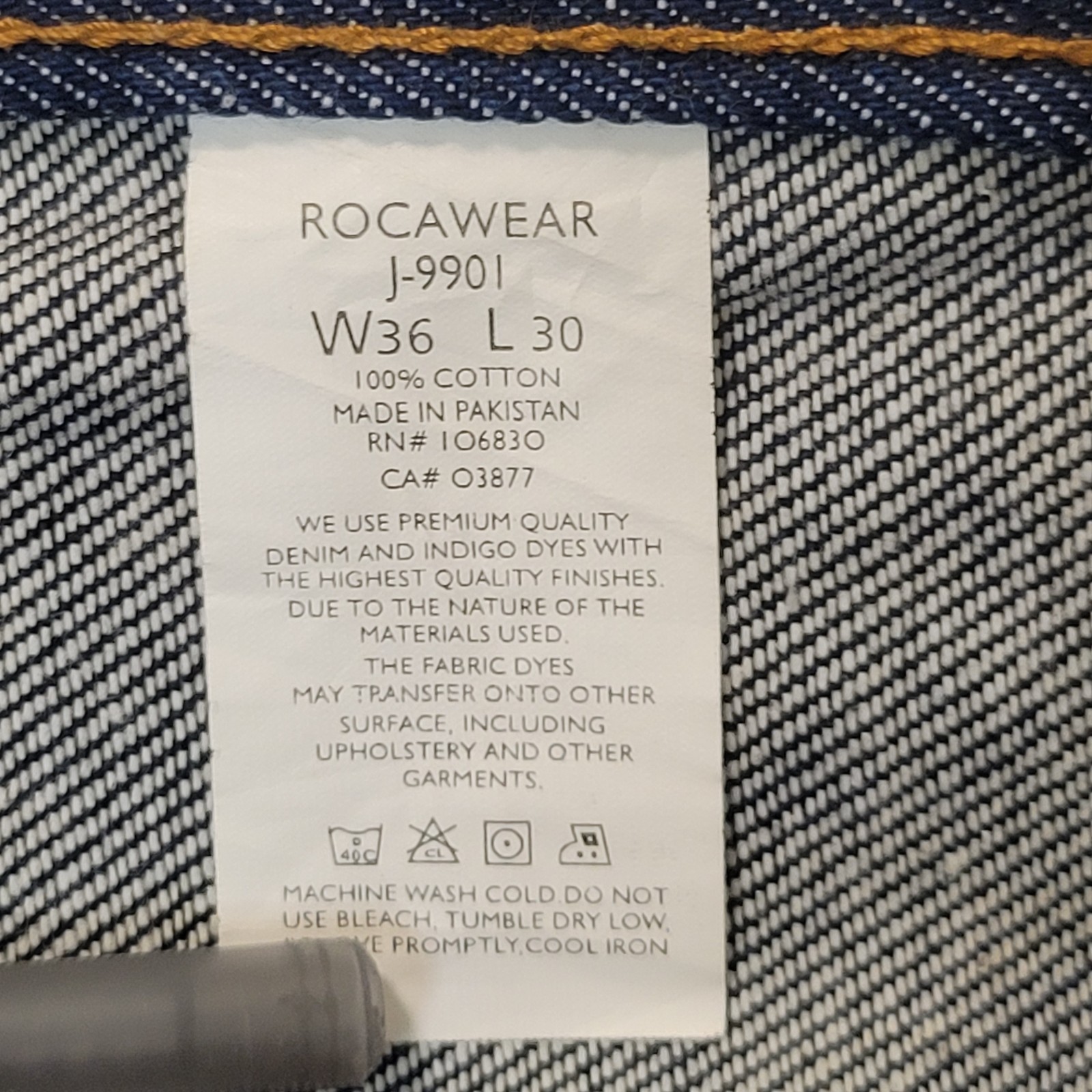 Rocawear Jeans Mens 36×30 Blue Button Fly Relaxed Skate Grunge Hip Hop 90s Y2K