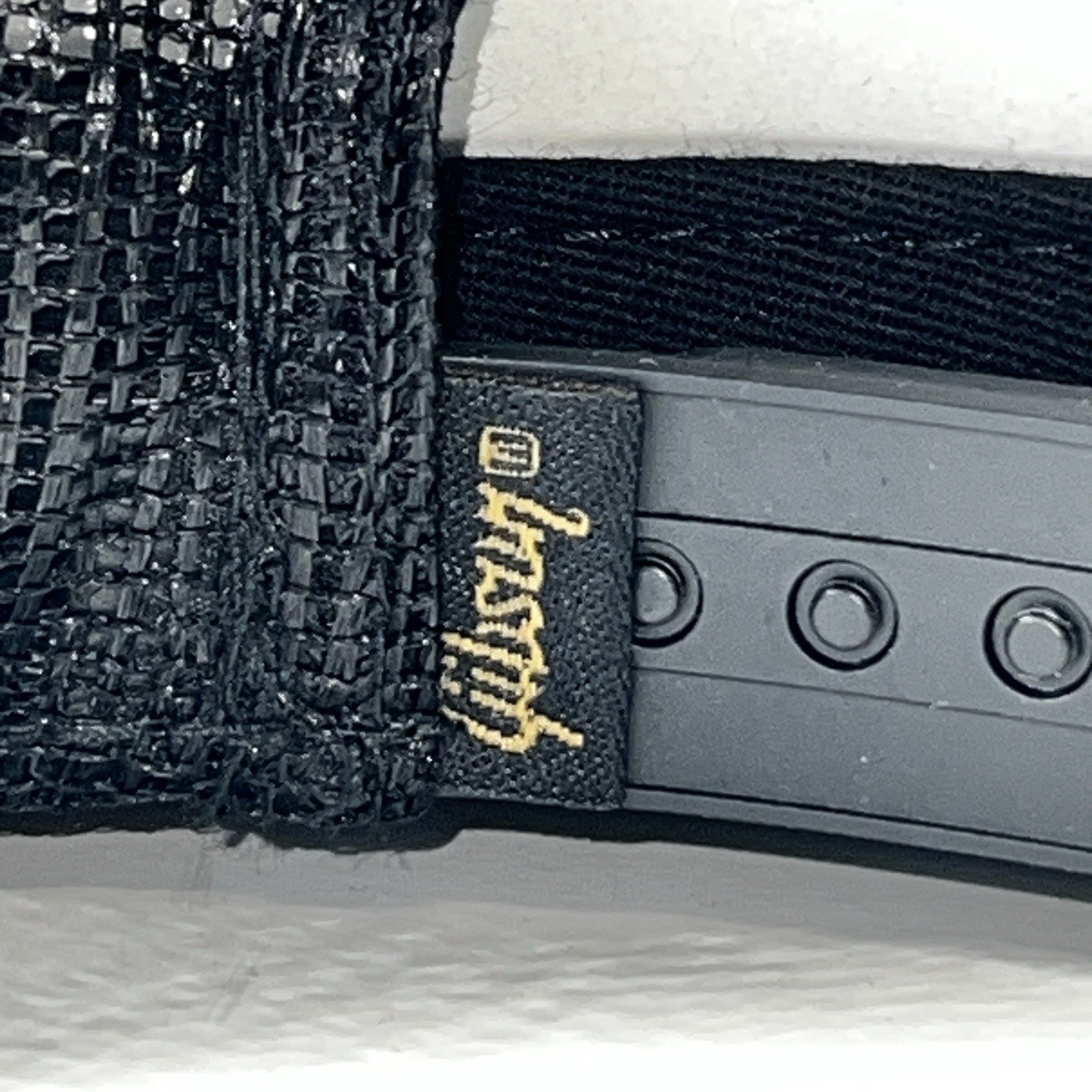 GIBSON Black Trucker Snapback Mesh Back 130 Year Anniversary Authentic Gibson