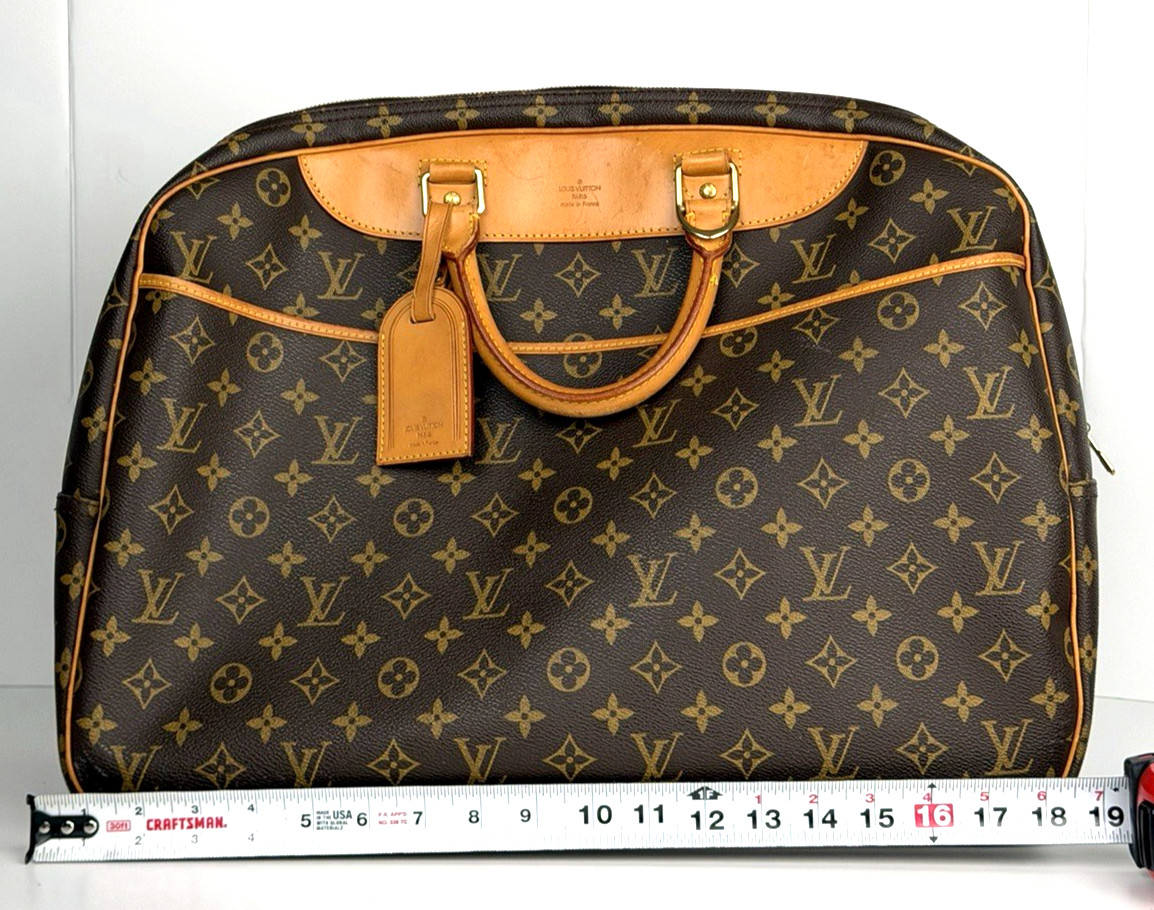 Louis Vuitton Alize 24 Heures Bag In Brown Monogram Coated Canvas Vintage 1998 S