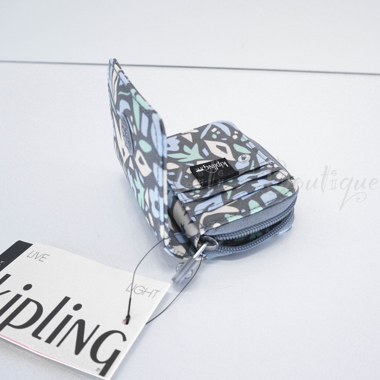 Kipling Tops Mini Wallet Zip Snap Card Case KI0809 Polyester Meadow Melody NWT