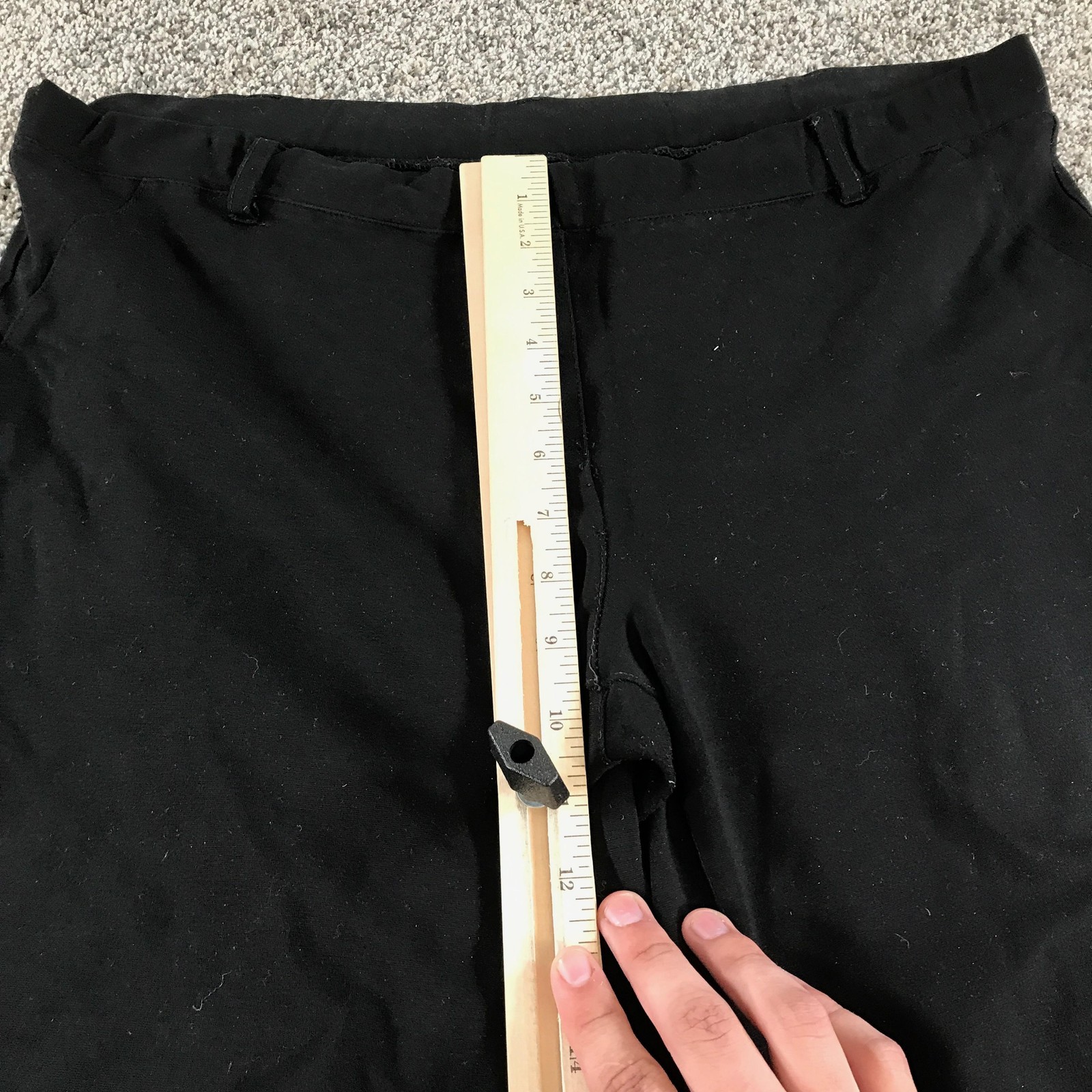 Betabrand Dress Pants Womens XXL Black Ponte Elastic Waist Pockets Stretch
