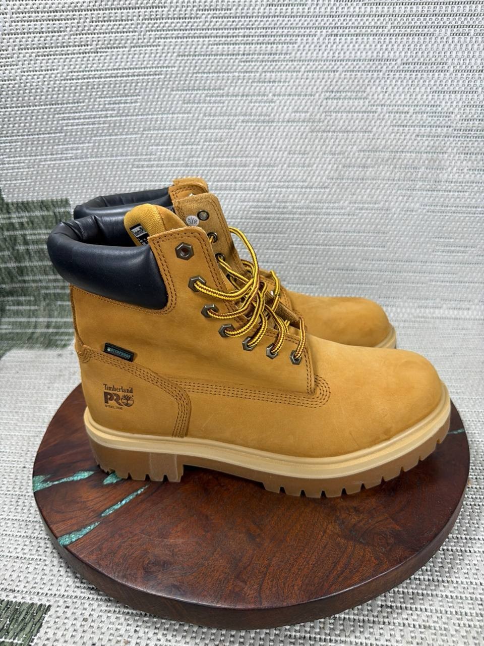 Timberland Pro Boot Men Size 10 Wide Direct Attach Steel Toe Work Wheat Nubuck