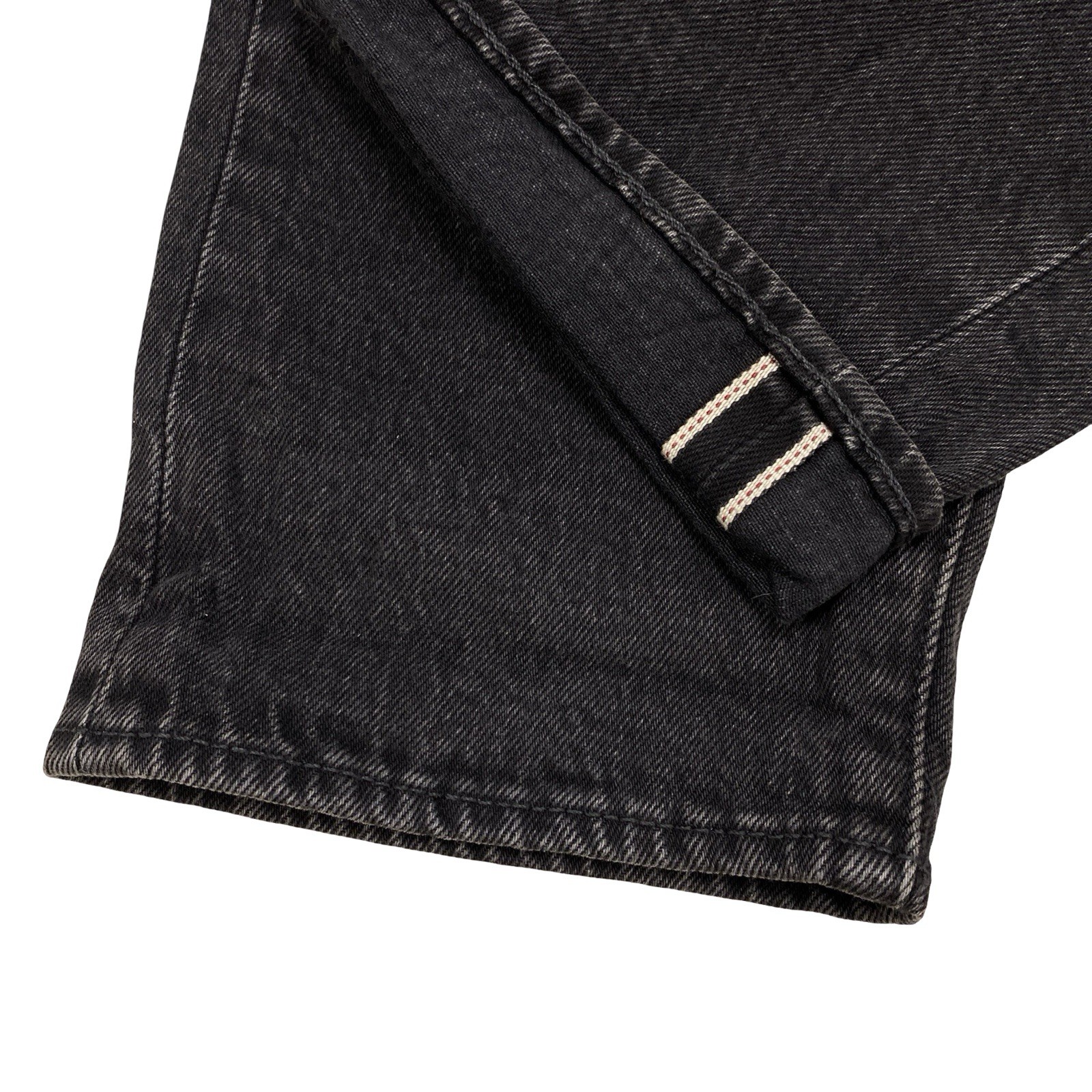 Levi’s Premium 502 Taper Men’s Stretch Selvedge Jeans Size 34 x 30 Black Wash