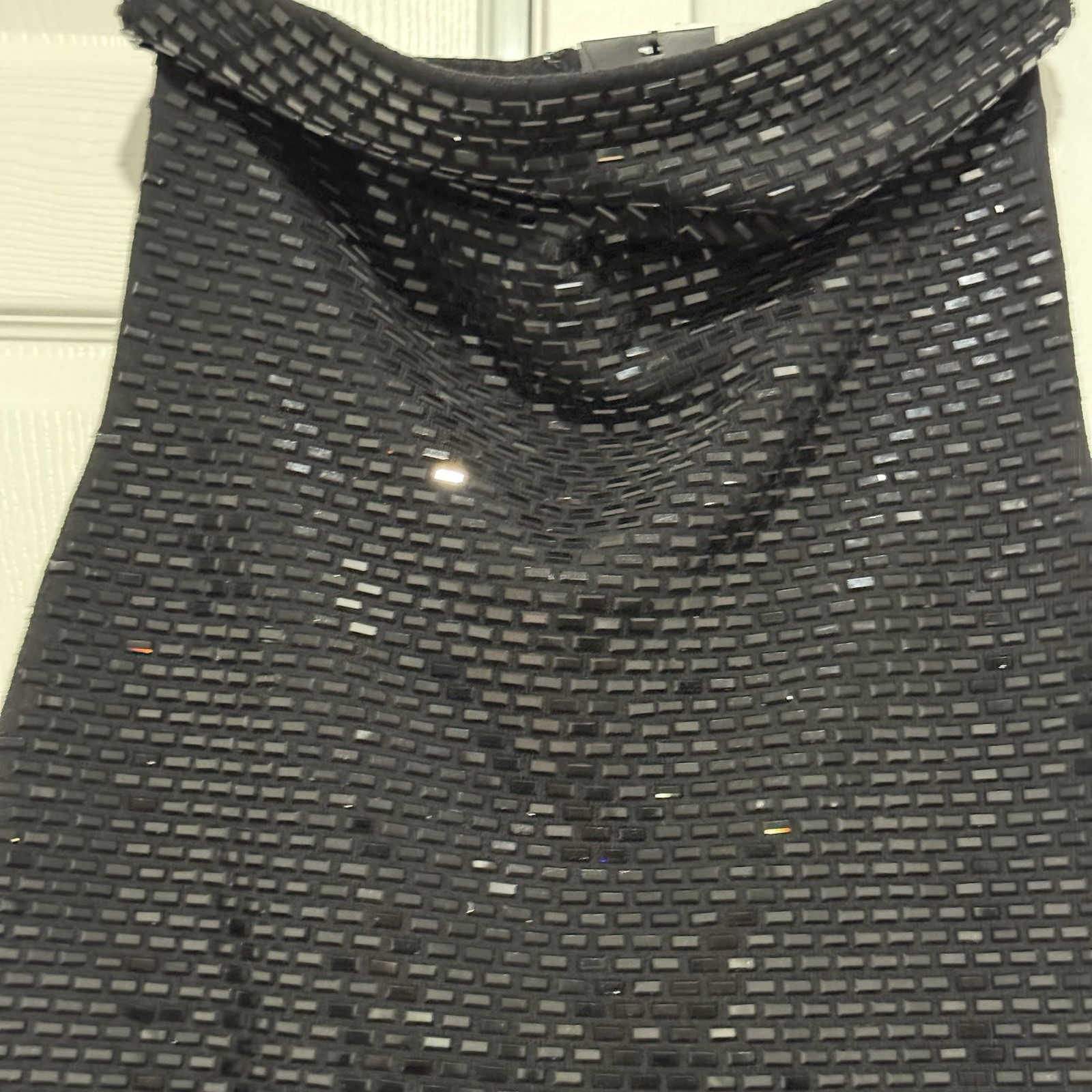 NWT Retrofete Women’s Black Karrah Embellished Knit Evening Dress size L