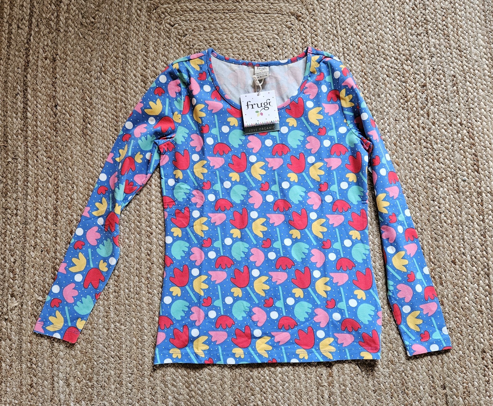 Frugi. Adult Top. UK 10. Brand New With Tags. Multicoloured. Organic Cotton