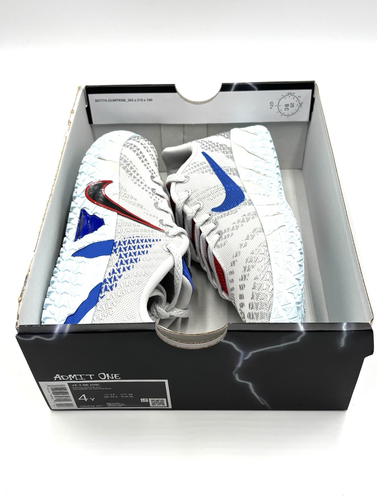 Nike Ja 3 SE GS Outer Space Photon Dust Black IQ0839-001 Size 4Y