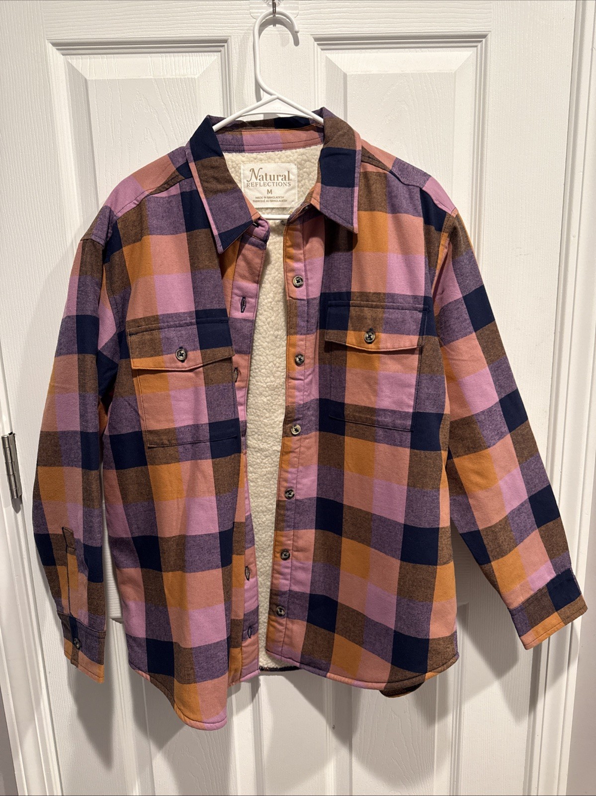Natural Reflections Sherpa Lined Jacket NWT Medium Ladies