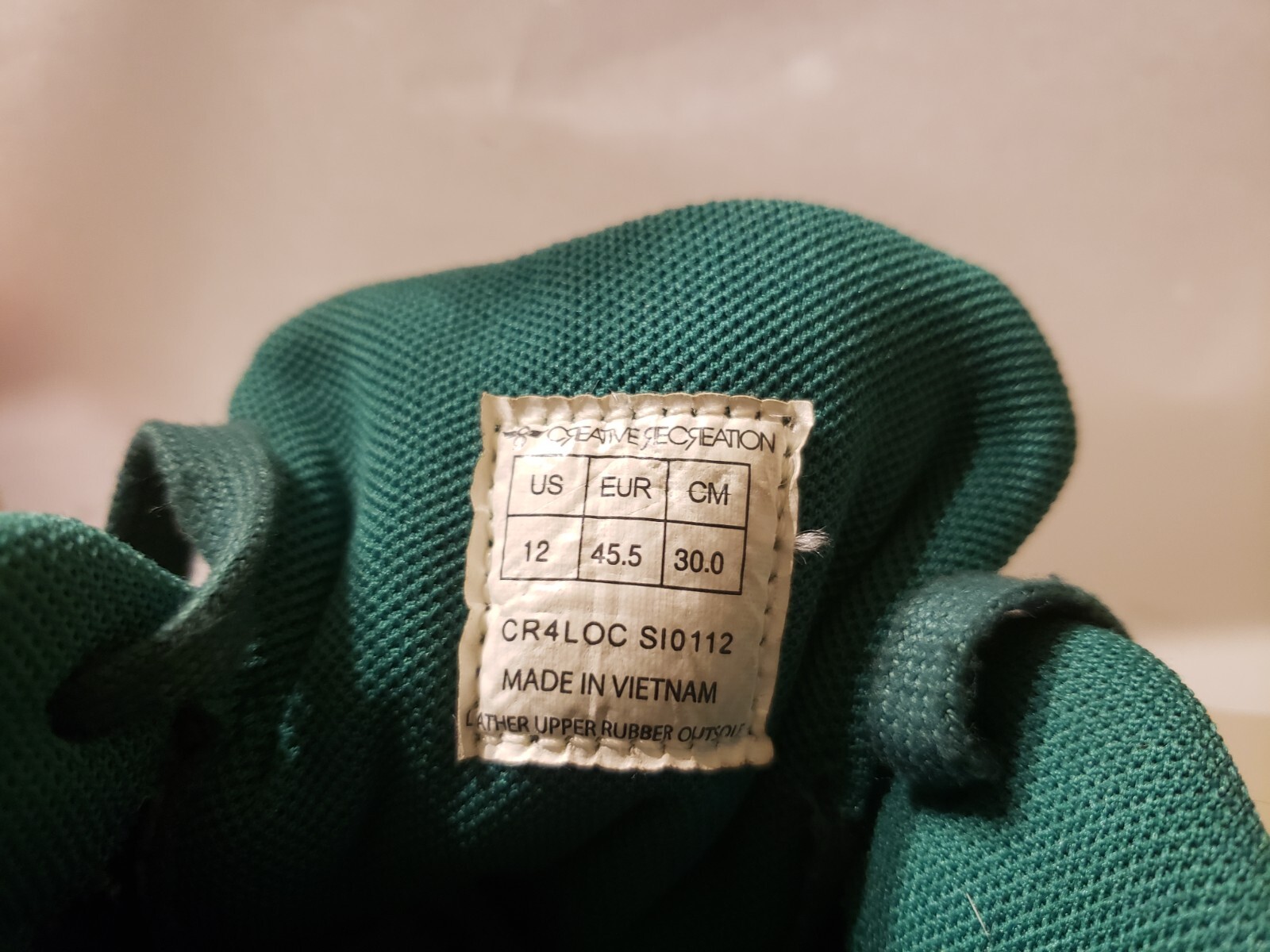 Y2K Creative Recreation Cesario Shoes Mens Shoes Size 12 Sneakers Green CR4LOC