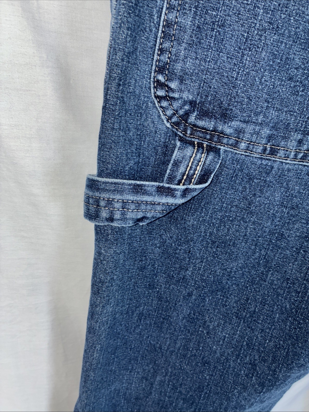 Wrangler Carpenter Jeans Mens 36X30 Medium Wash Workwear Blue Denim – PRE-OWNED