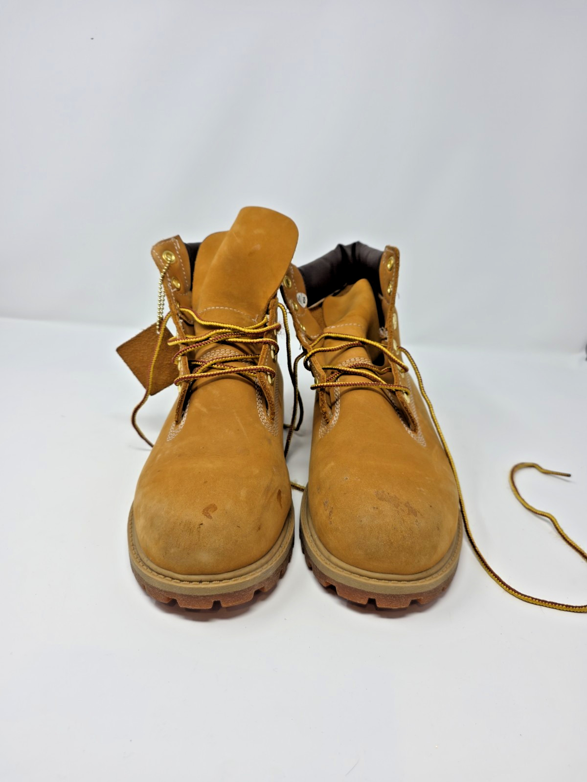 Timberland Mens 6 Inch Boot Wheat Nubuck Premium 10061 Size 7