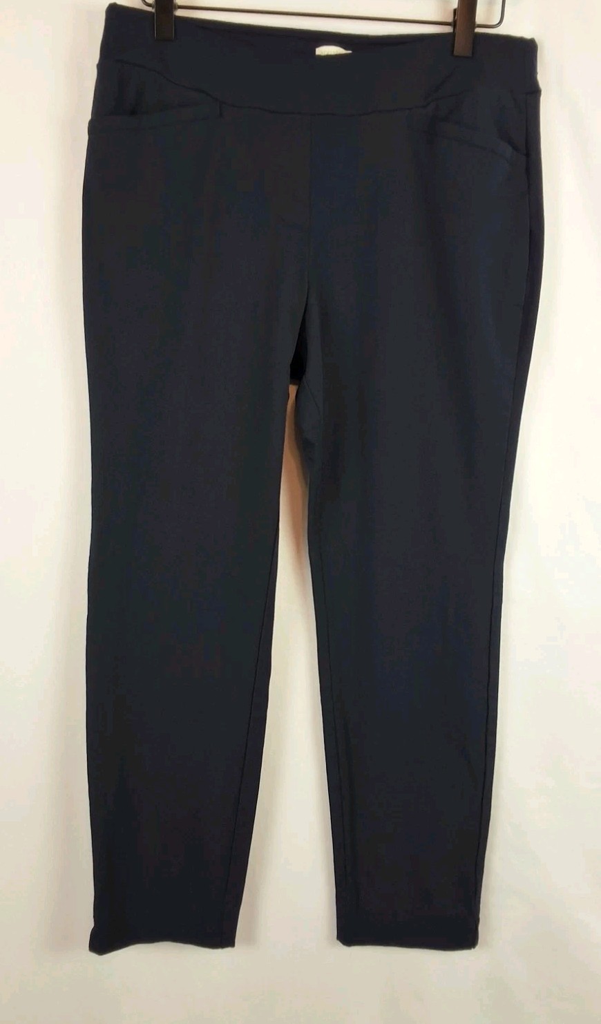 Spartina 449 Womens Pull On Pants Navy Blue Stretch Rayon Nylon Spandex Sz-XL