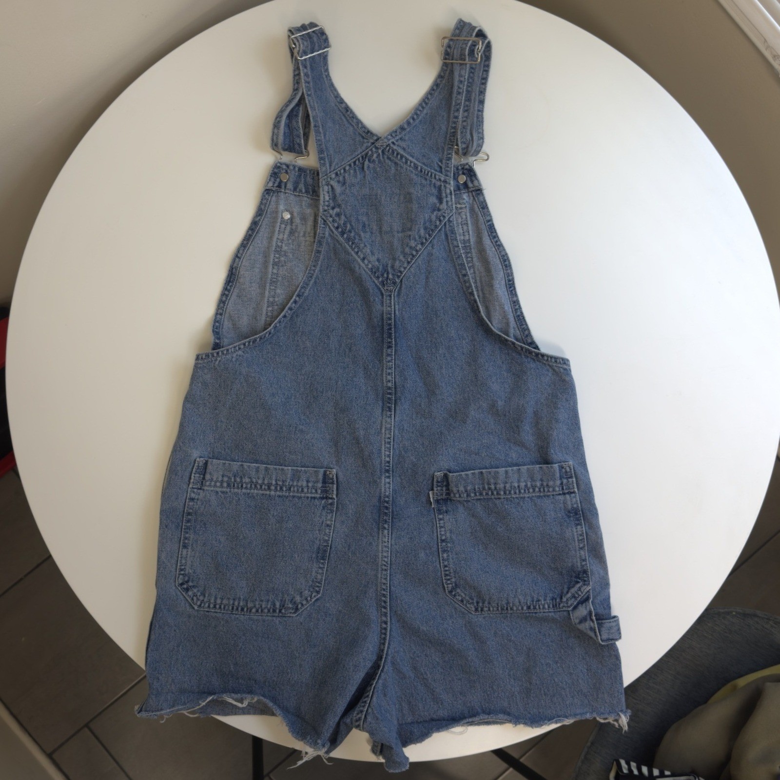 Vintage Levis SilverTab Denim Shortalls Medium Wash Overalls