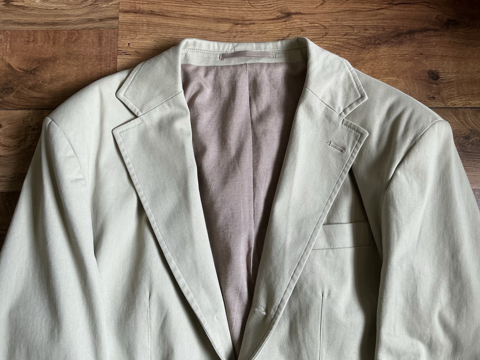 JAMES MEADE Beige Blazer 98% Cotton Jacket size size 42 Mens Casual Smart