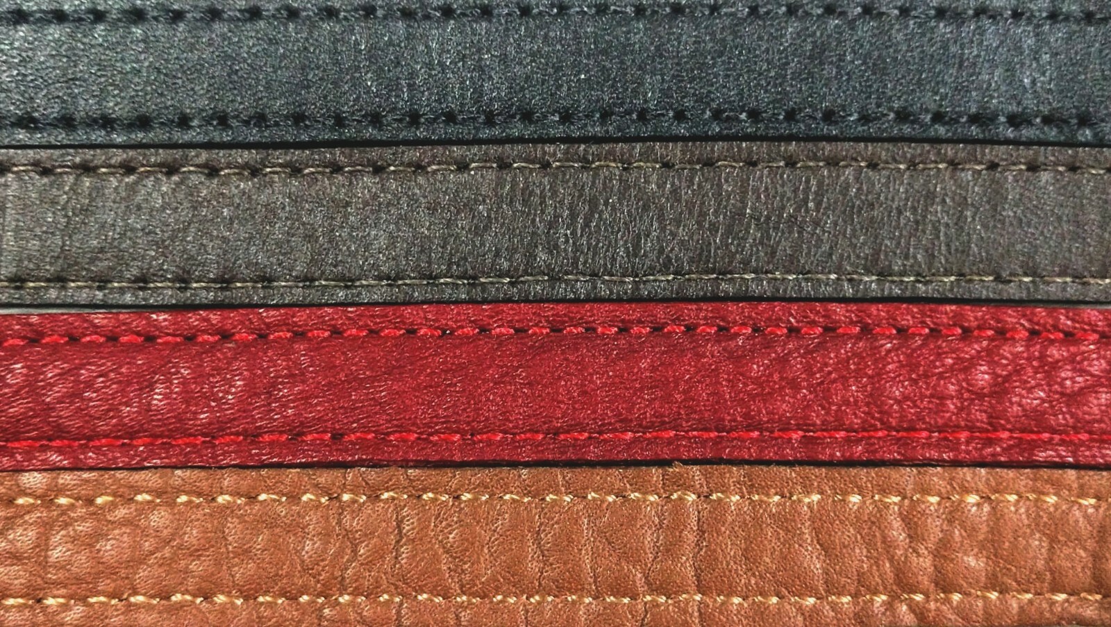 Two 3/8″-Wide Genuine Leather Replacement Belt / Strap Keeper Loops 4 Colors USA