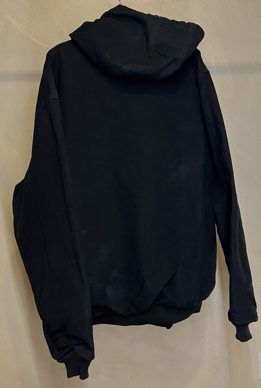 Carhartt Men’s Full-zip lined Hooded Black Canvas Jacket J131, USA|Size:3XL Tall