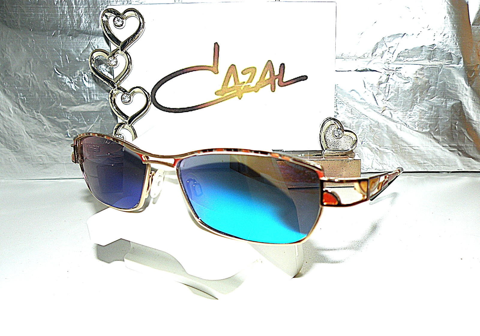 VTG 90’s CAZAL MOD 194 COL 712 GEOMETRIC POLARIZED SUNGLASSES FRAME BOX 11 TF RB