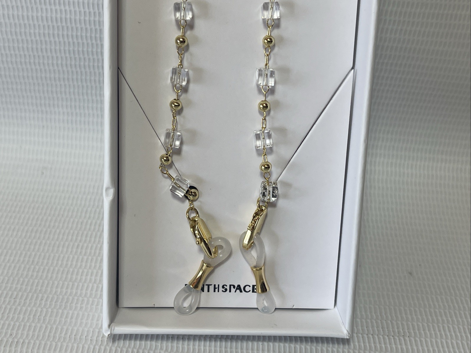 Eyeglass Chain W/Sqaure Crystals Glasses Strap Holder Lanyard Sunglasses New