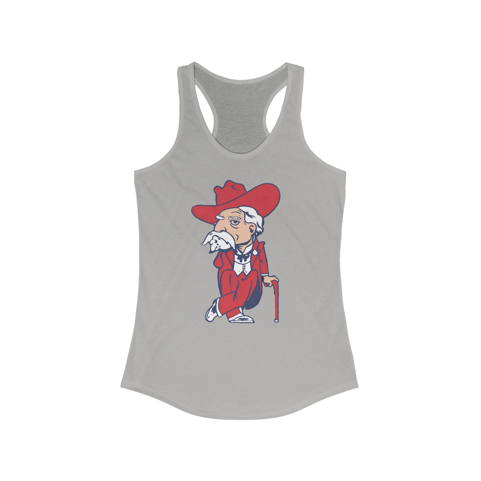 Ole Miss Colonel Reb Women’s Ideal Racerback Tank, Colonel Reb Ole Miss Game Day