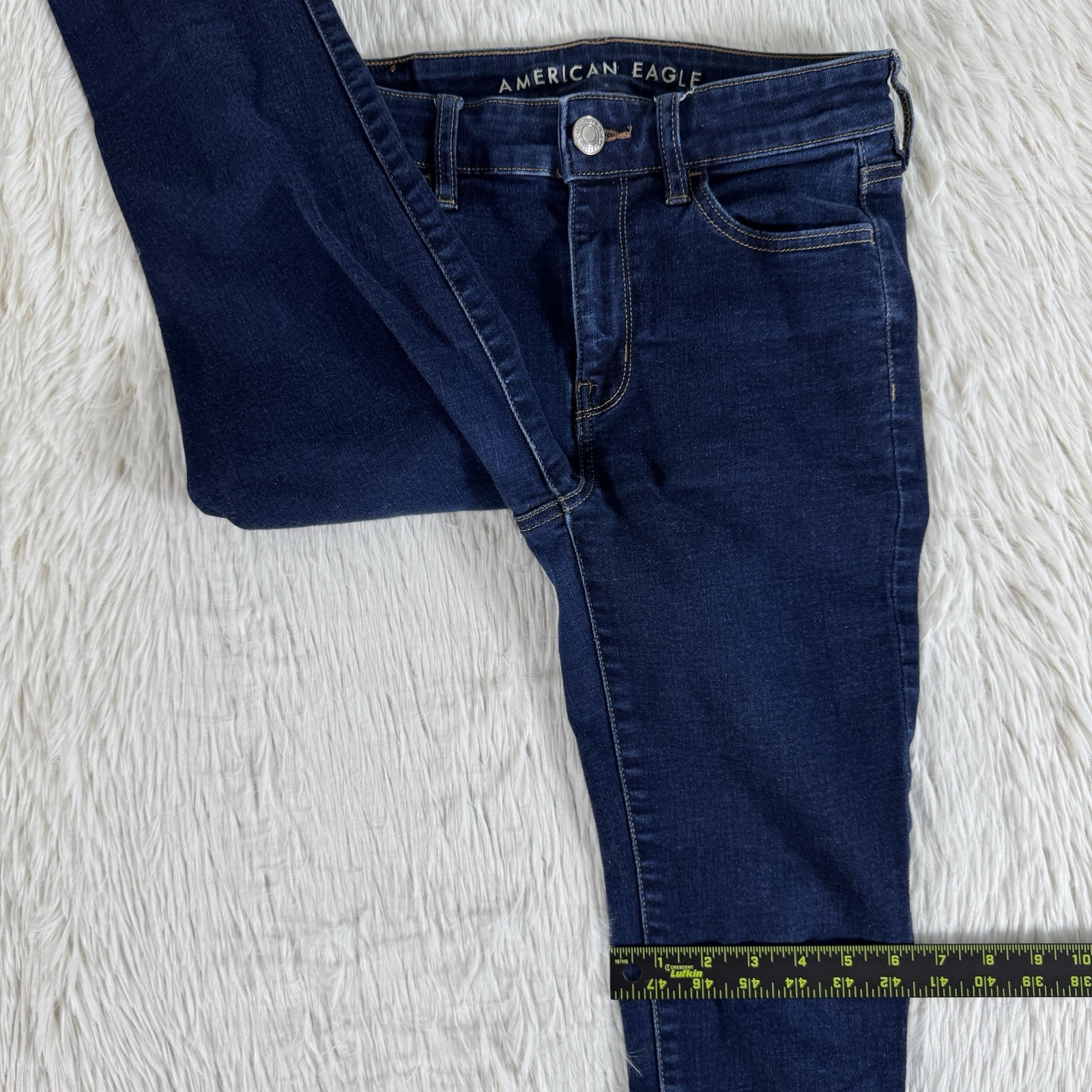 American Eagle Blue Dark Wash Hi-Rise Jegging Denim Jeans Women’s Size 4R