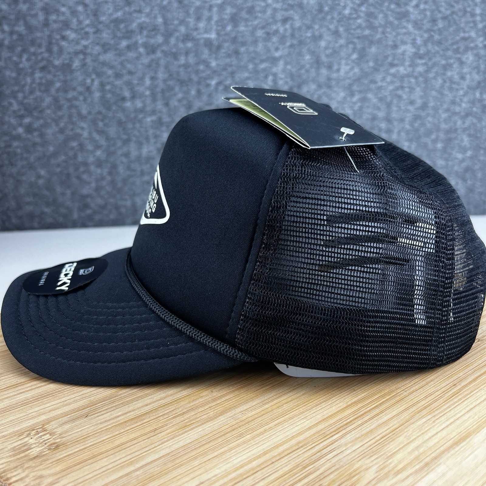 New Malibu Surfing Assoc. Trucker Hat Cap Snapback OSFM Decky Black Mesh Rope