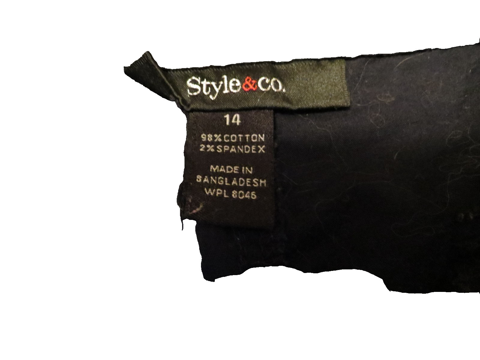 Style & Co Black Sz 14 Cargo/Parachute Style Pants