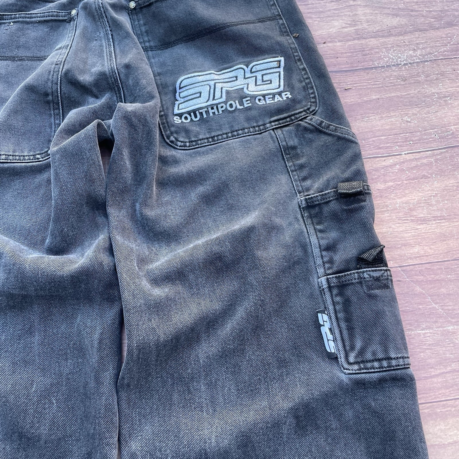 Vintage Y2K Southpole Carpenter Loop Baggy Style Skate Embroidered Jeans Mens 36