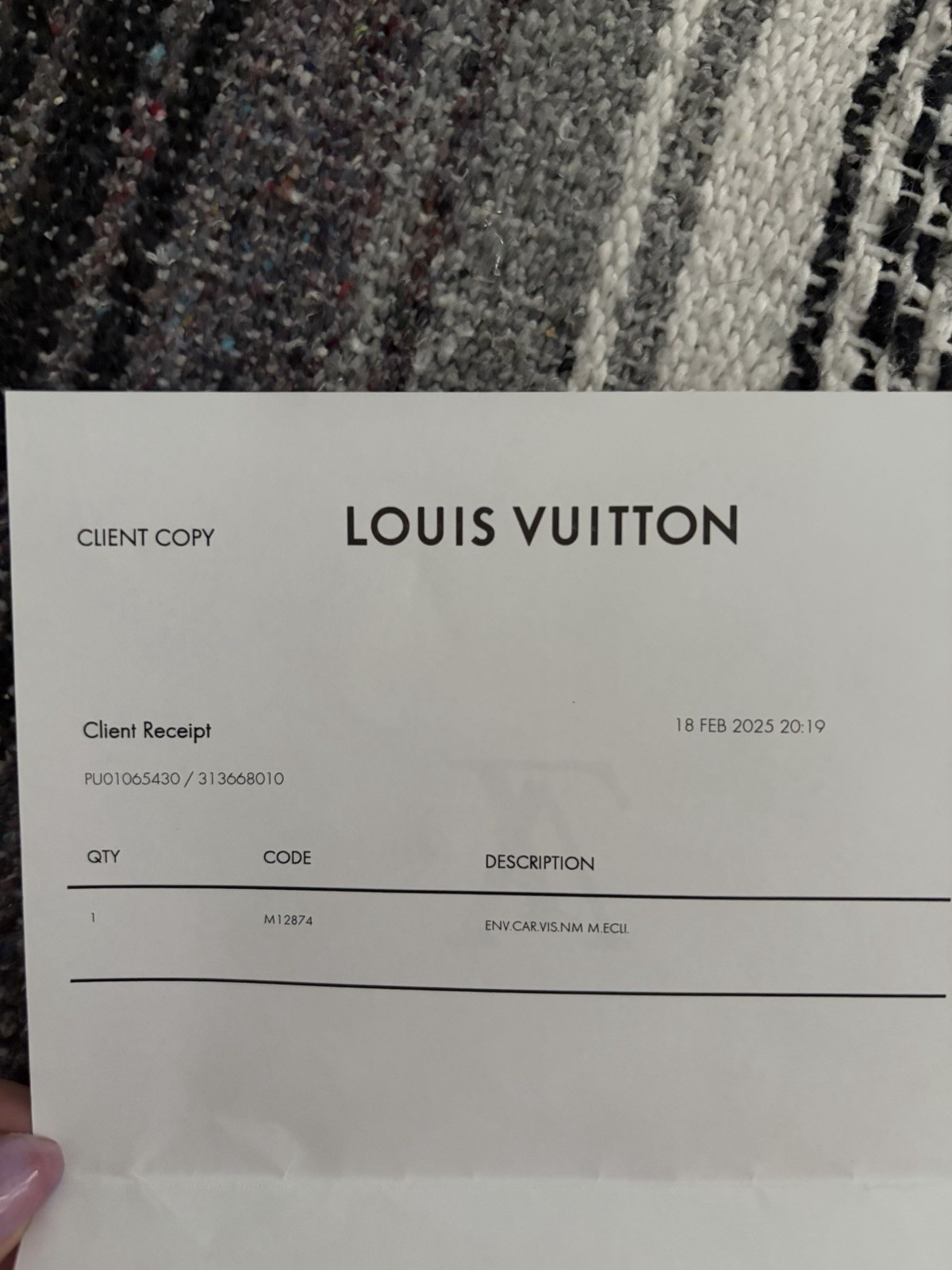 Authentic Louis Vuitton Envelope Business Card Holder Monogram Leather