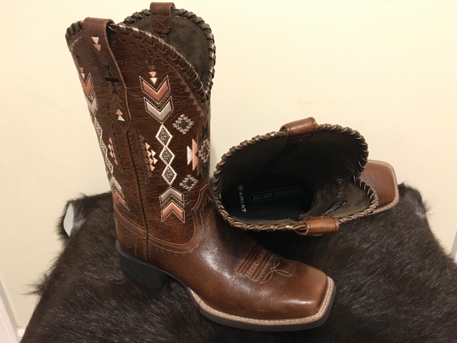 Ariat Ladies Round Up Skyler Canyon Tan Boots 10038327
