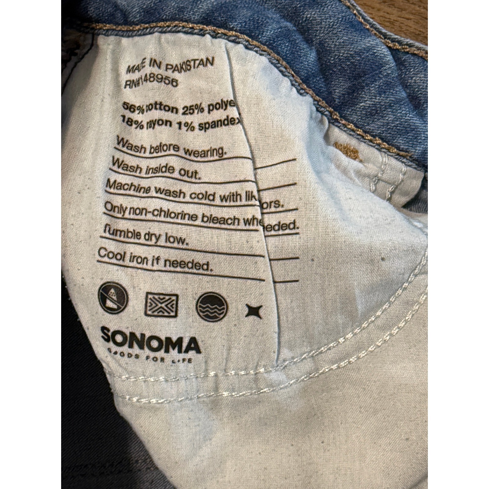 Sonoma Goods For Life Skinny Jeans Womens 12R Blue Medium Wash Stretch Denim