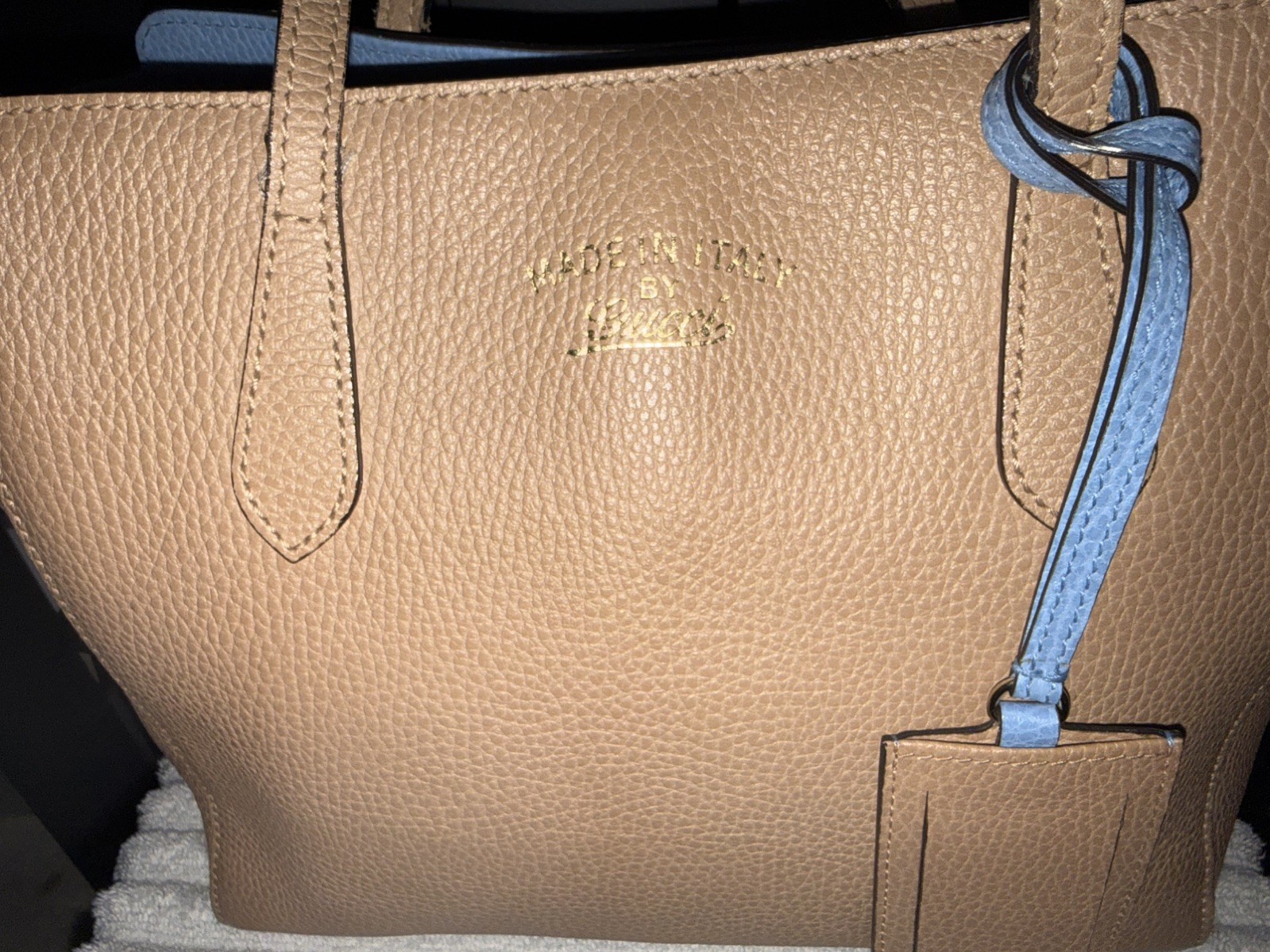 Auth GUCCI Shoulder Hand Tote Bag Leather for Women
