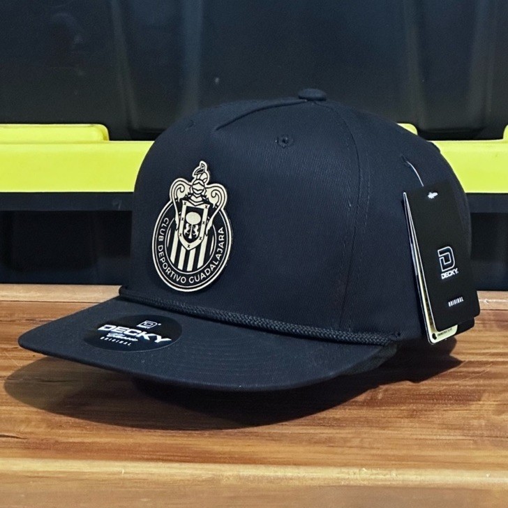 Las Chivas Soccer Team SnapBack Hat DeckyHats Black Color Hat