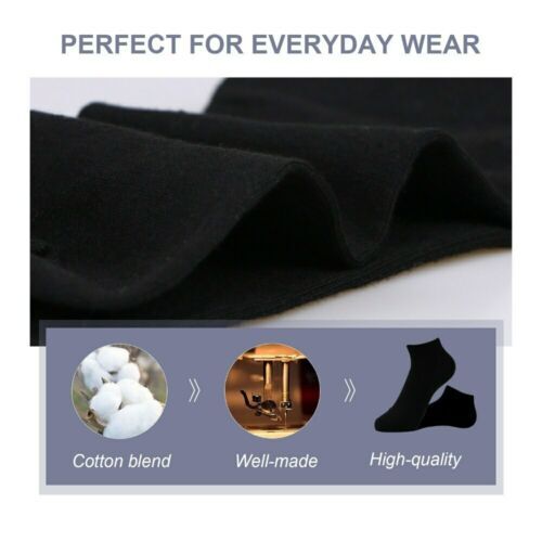 Lot 12 Pairs No Show Sock Invisible Nonslip Loafer Solid Boat Cotton Low Cut Men