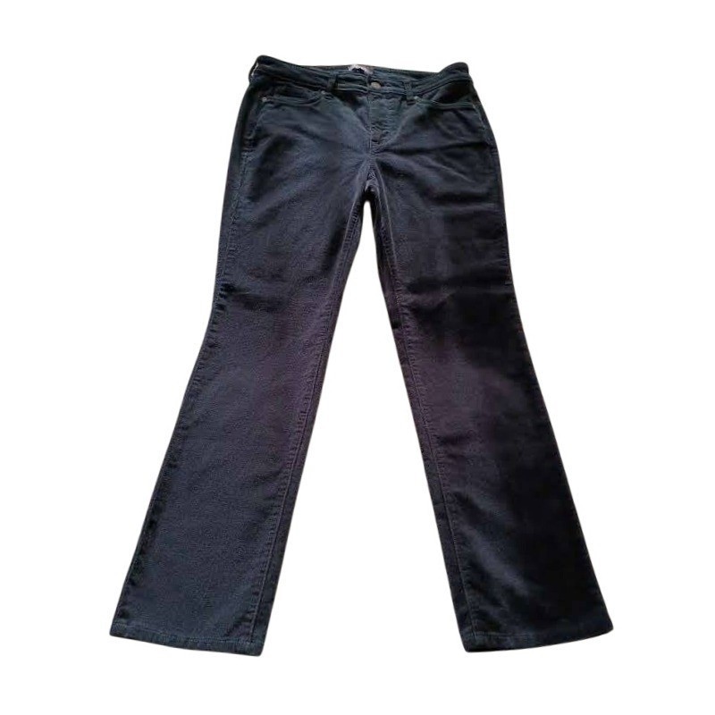 NYDJ Sheri Slim Navy Corduroy Pants Lift Tuck 8 30×29 Coastal Minimalist $119