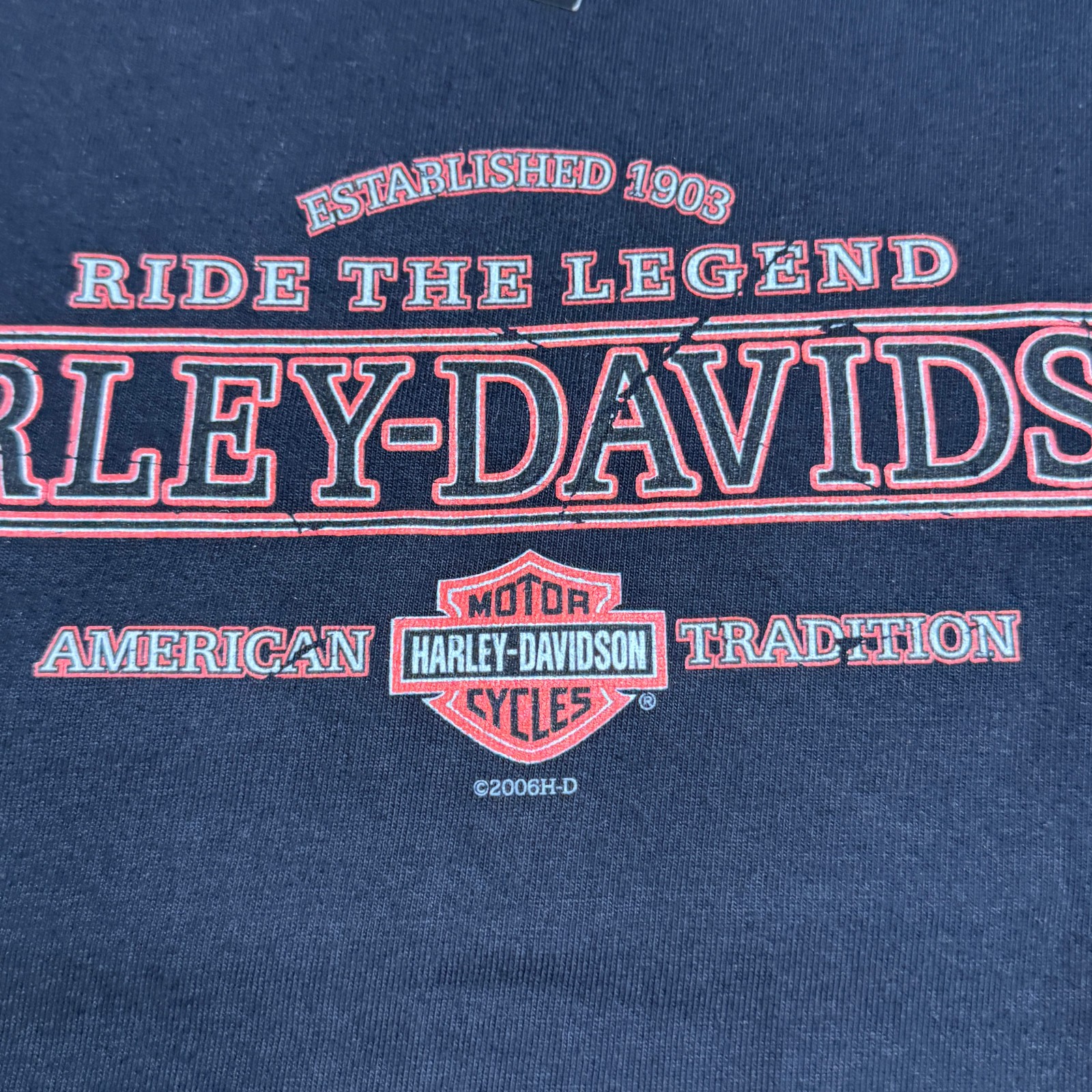 NWT Y2K Harley Davidson United Arab Emirates T Shirt Black Large USA Camel Biker