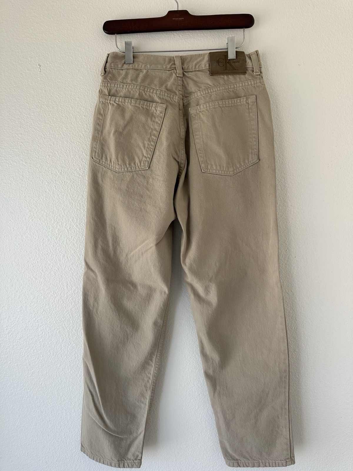 Vintage Calvin Klein Jeans Men’s 32 Tan Made in USA Easy Fit Y2K 90s Denim