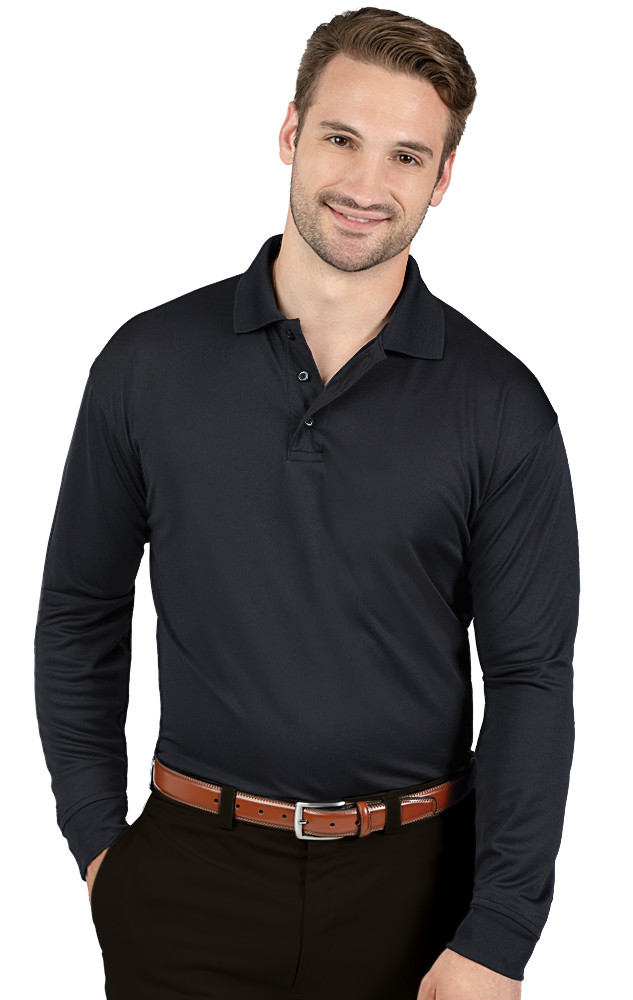Blue Generation BG7602 Adult Avenger Long Sleeve Polo