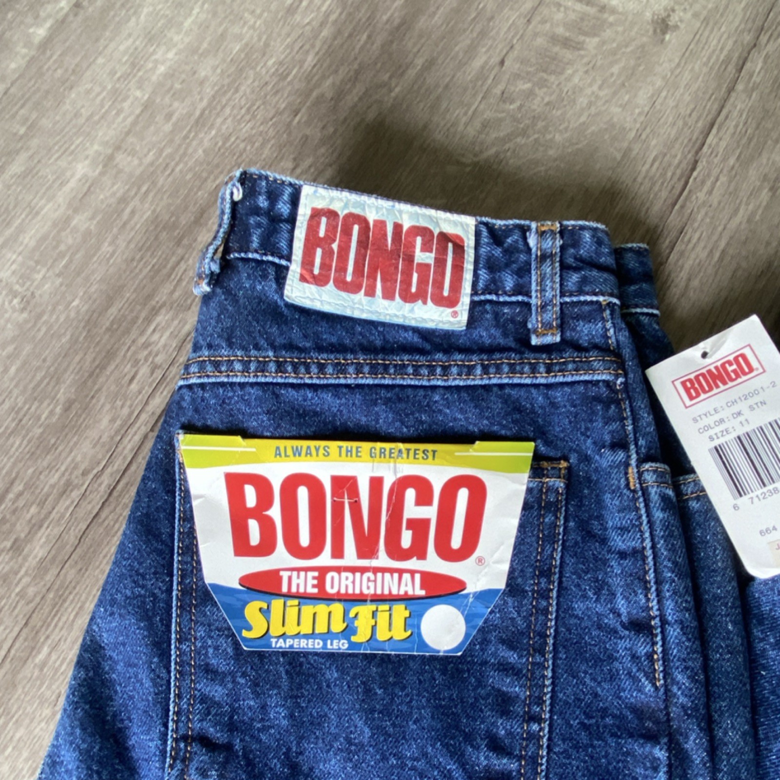 Bongo The Original Slim Fit Tapered Vintage 80s Juniors 11 Long
