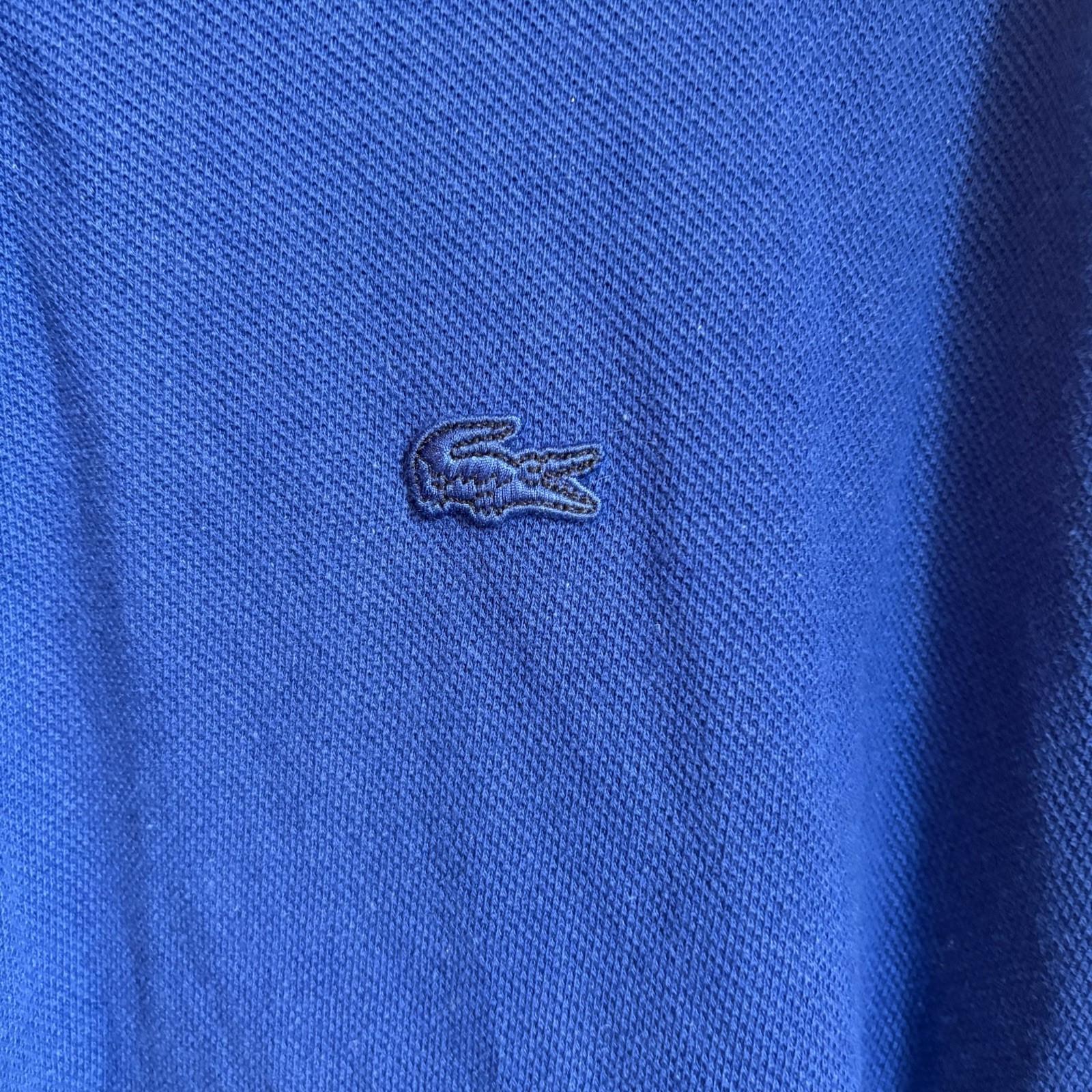 Lacoste Men’s Solid Blue Short Sleeve Polo Shirt 4XL