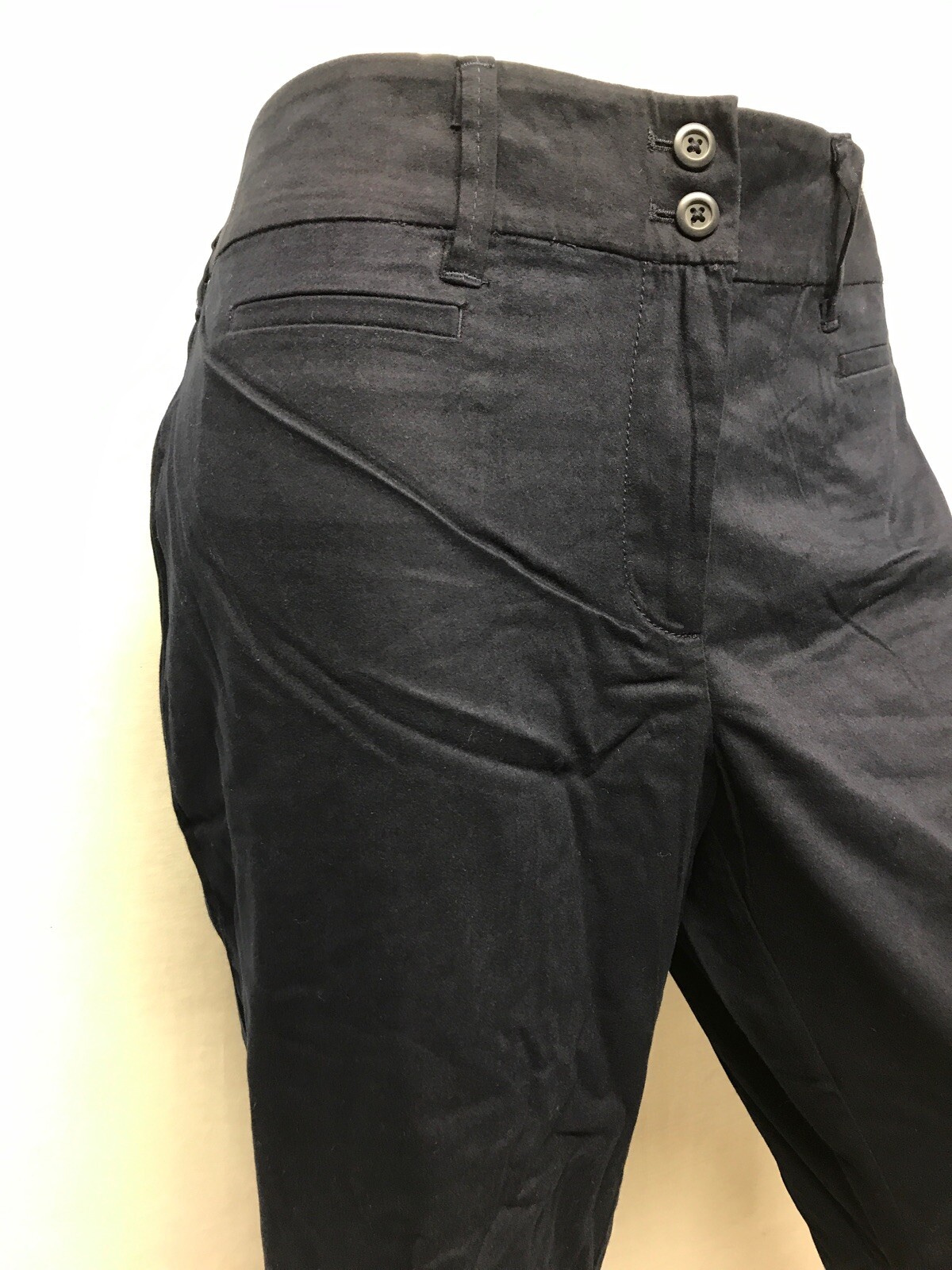 Dean St. Troper France Women’s Capris, Navy Blue Cotton Pants Size Varies New !!